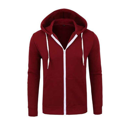 Men's Cotton Hoodie Regular Fit Navy Blue Winter Black Claret