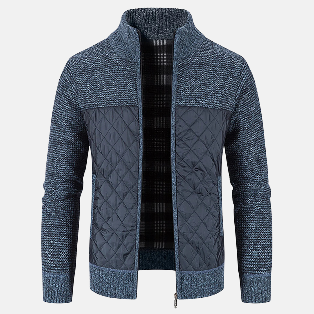 Men's Casual Hybrid Jacket Blue Gray