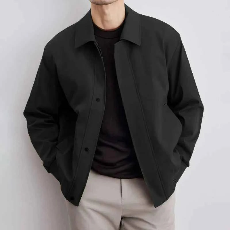 Men's Casual Jacket - Stylish and Versatile Outerwear Black