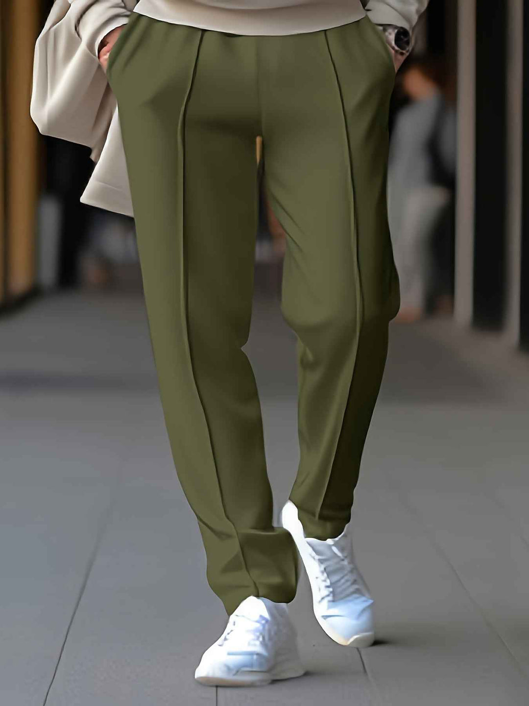 Men's Casual Pants - Stylish & Comfortable Fit Dark green