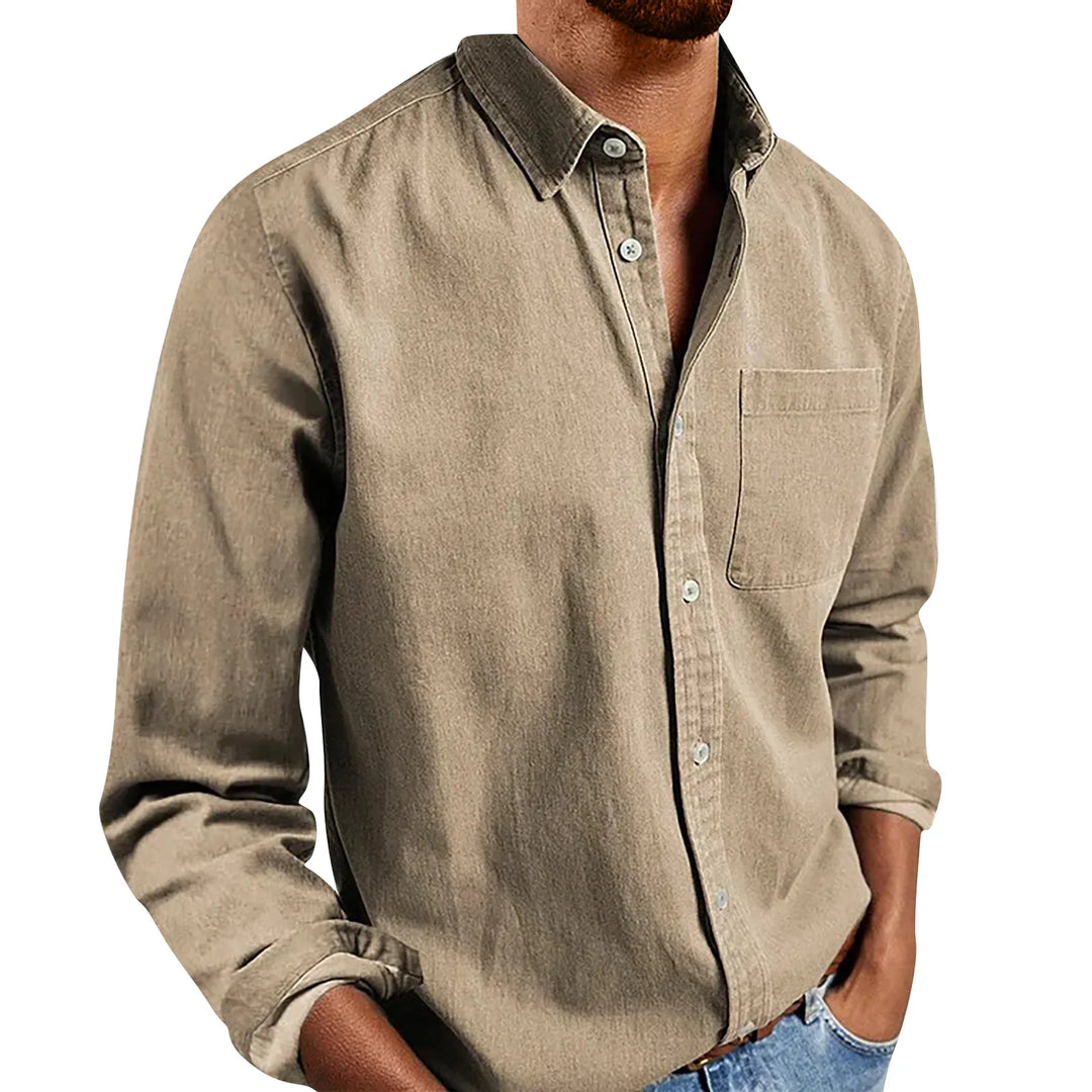 Men's Casual Shirt - Mardin Style Khaki