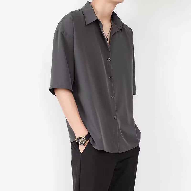 Men's Casual Short Sleeve Shirt – Relaxed Fit – Breathable Cotton
