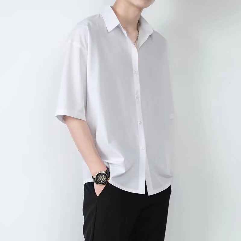 Men's Casual Short Sleeve Shirt – Relaxed Fit – Breathable Cotton