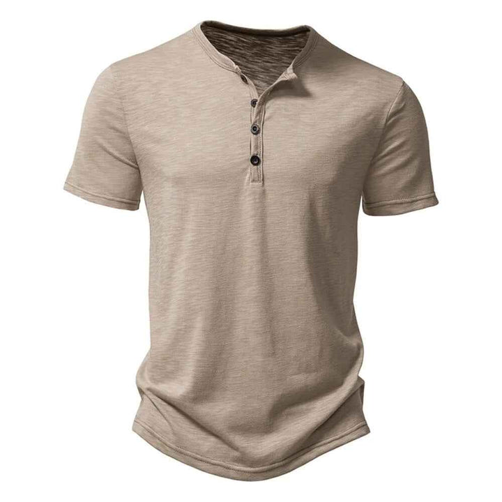 Men's Casual V-Neck T-Shirts Khaki