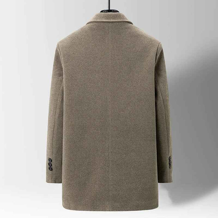 Men's Checkweave Trench Coat
