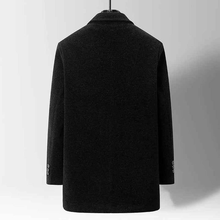 Men's Checkweave Trench Coat