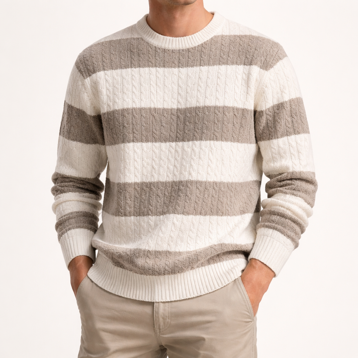 Men's Chevron-Knit Sweater