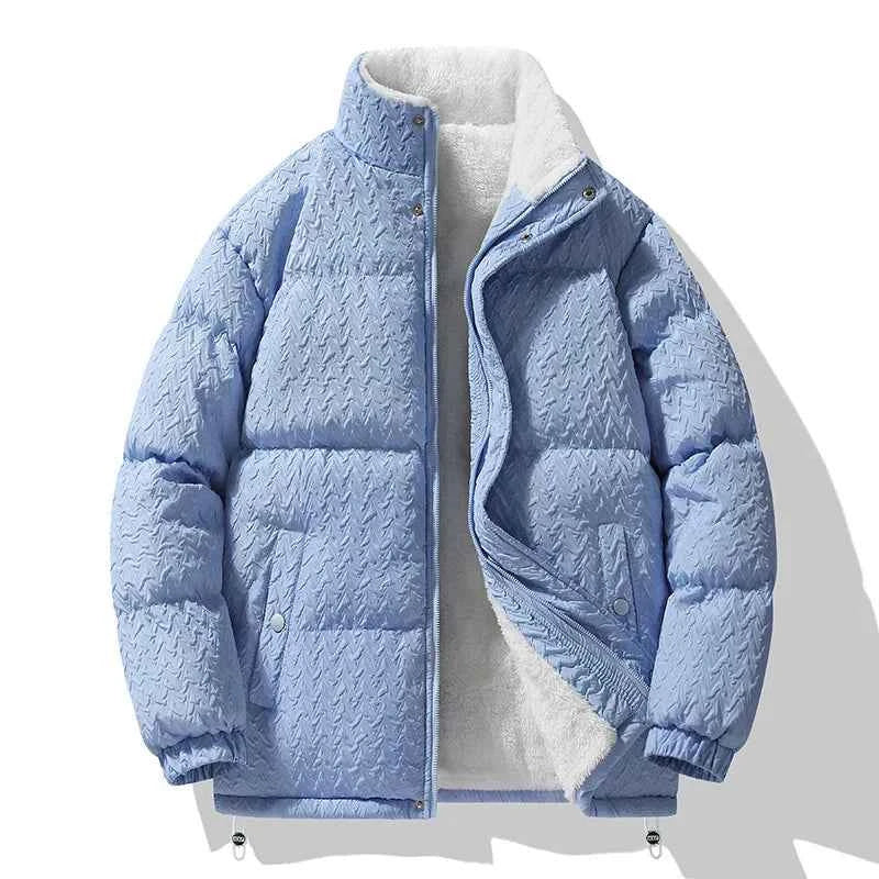 Men's Chevron-Quilted Puffer Coat
