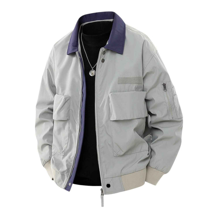 Men's Classic Bomber Jacket Gray
