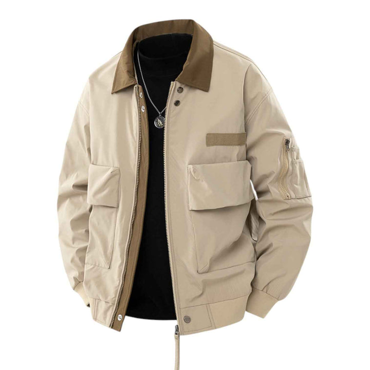 Men's Classic Bomber Jacket Khaki