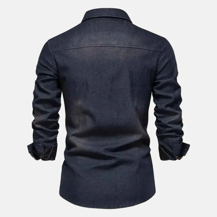 Men's Classic Button-Down Denim Shirt