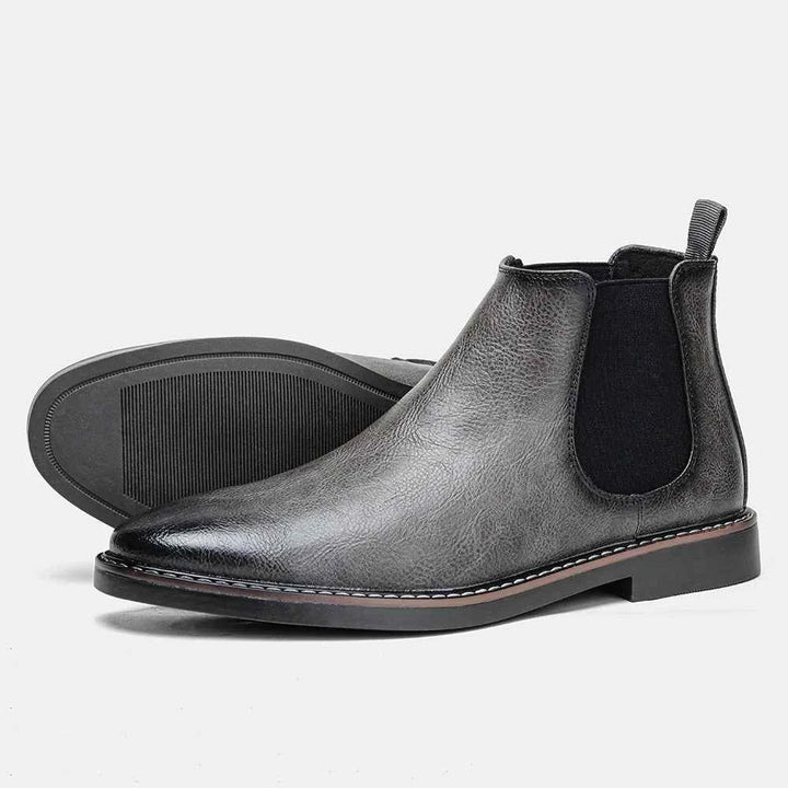 Men's Classic Chelsea Winter Ankle Boots Gray