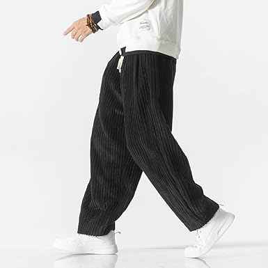 Men's Classic Comfortable Corduroy Pants Black