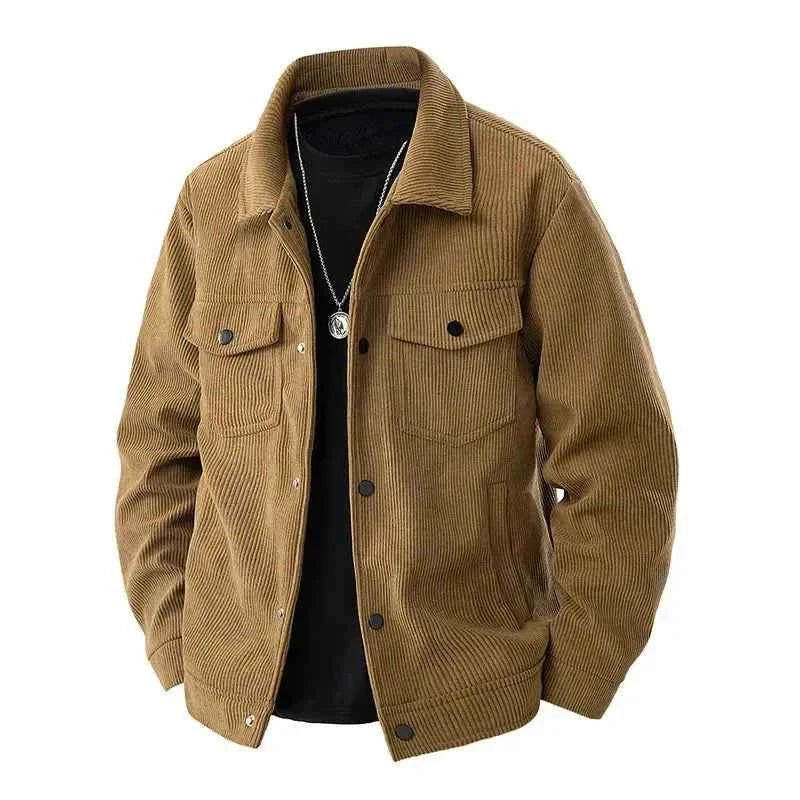 Men's Classic Corduroy Jacket - Timeless Style and Comfort Brown