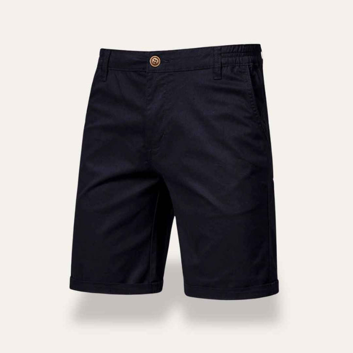 Men's Classic Fit Shorts – Breathable Mid-Length Casual Style Black