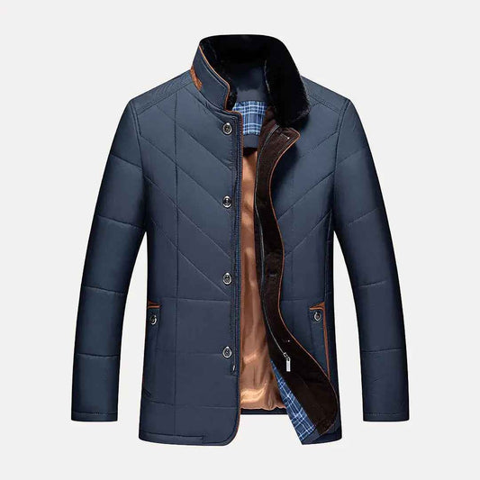Men's Windproof Waterproof Cotton Insulated Padded Jacket