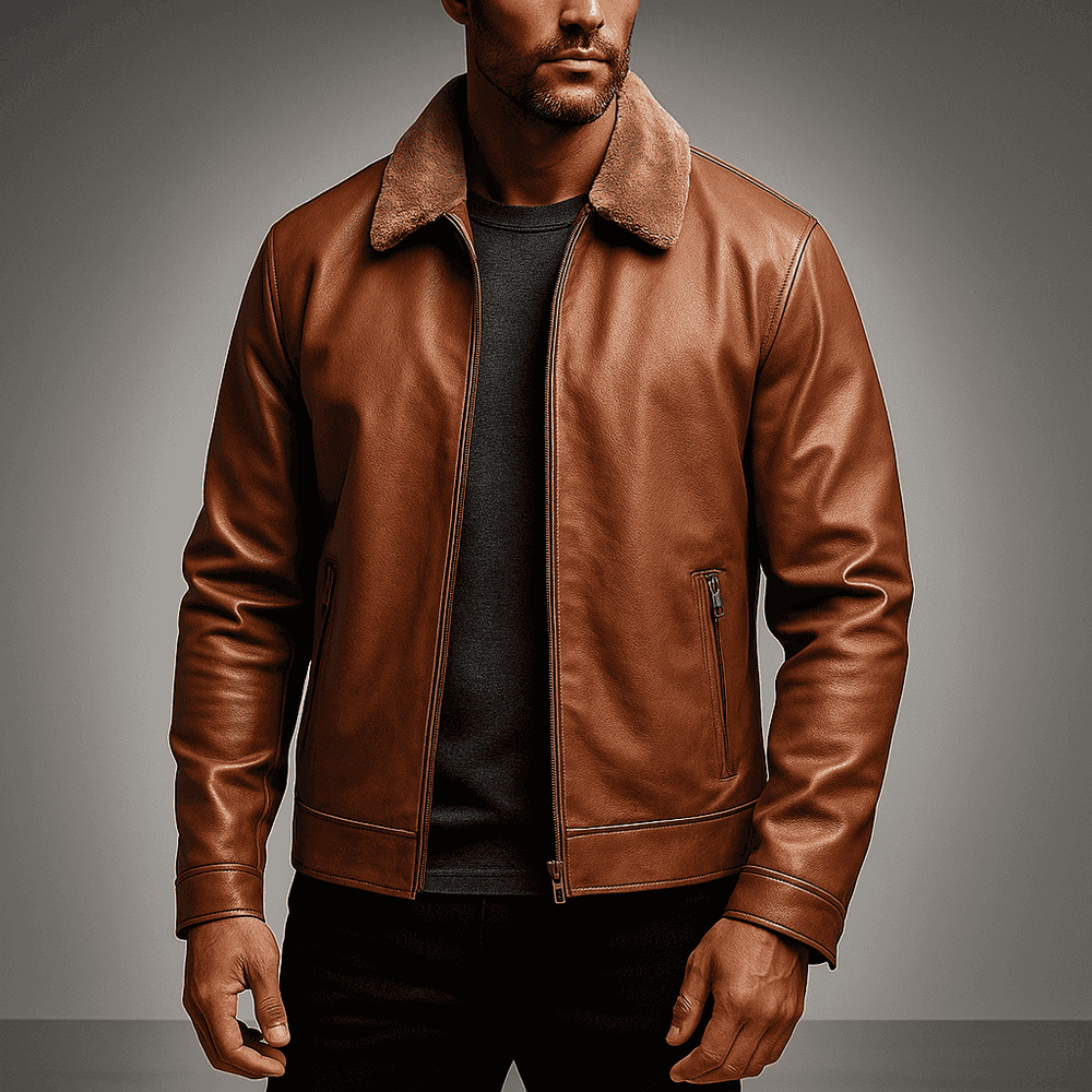 Men's Classic Leather Jacket