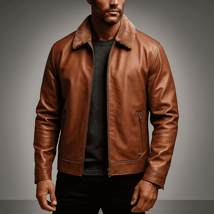Men's Classic Leather Jacket