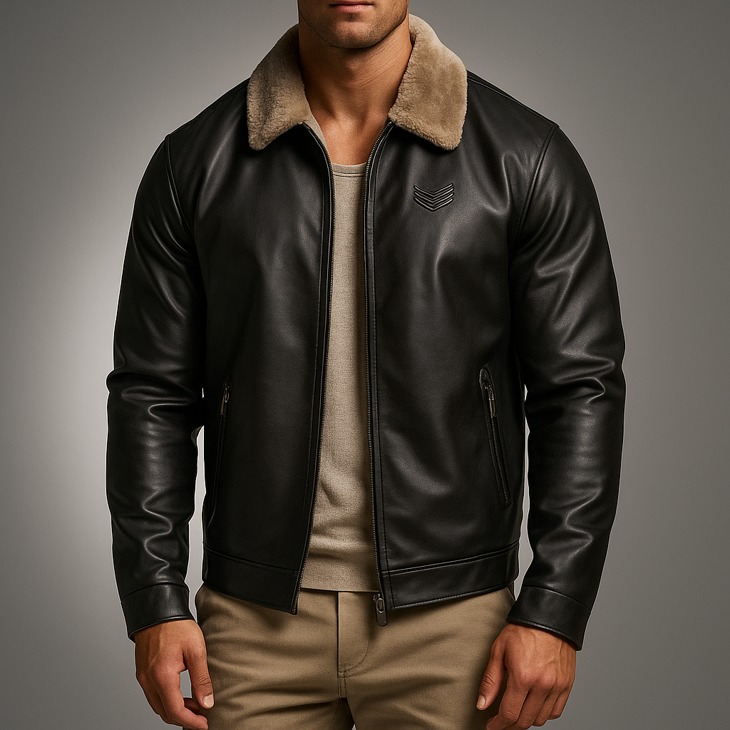 Men's Classic Leather Jacket