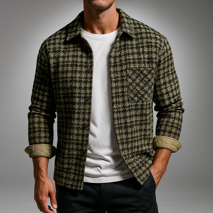 Men's Classic Plaid Shirt Green