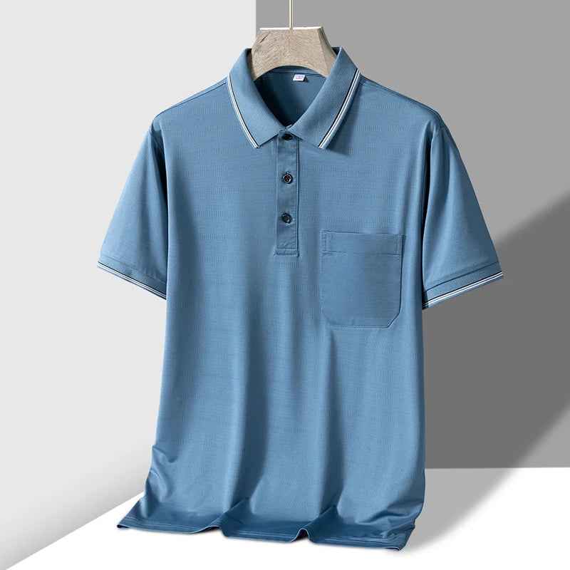 Men's Classic Polo Shirt - Stratford Style Light Blue