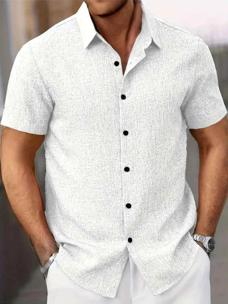 Men's Classic Short Sleeve Shirt White