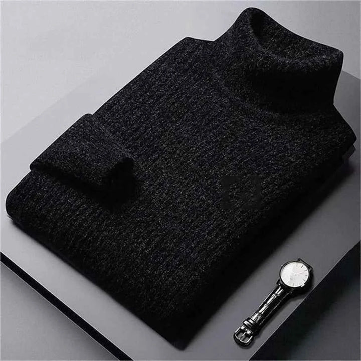 Men's Classic Turtleneck Sweater Black