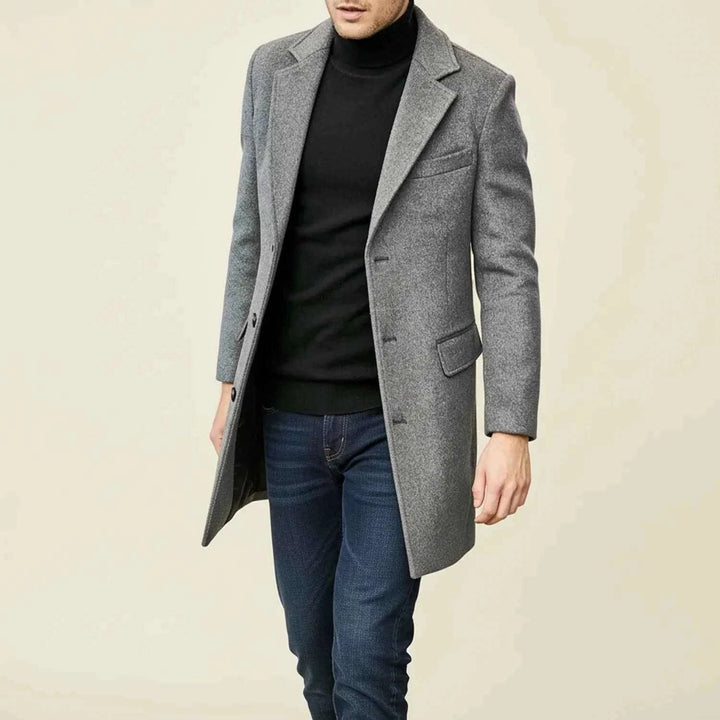 Men's Classic Winter Long Overcoat