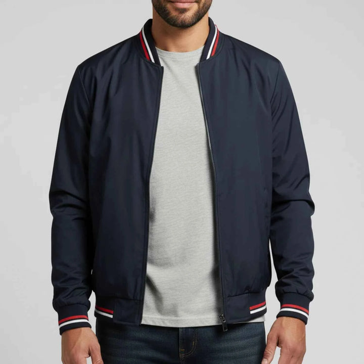 Men's Classic Zip-Up Bomber Jacket