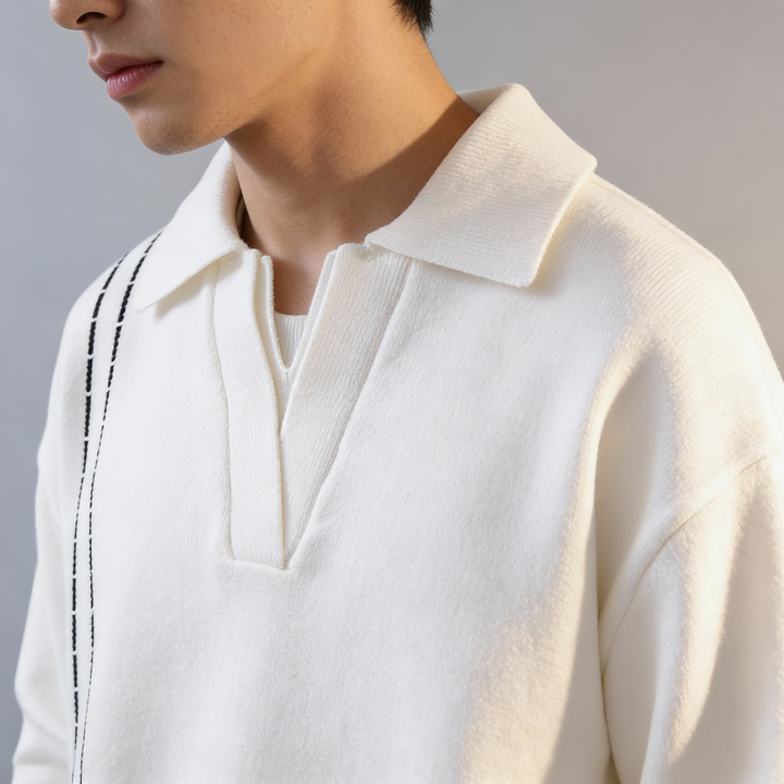 Men's Collared Sweater - Stylish and Comfortable Knitwear