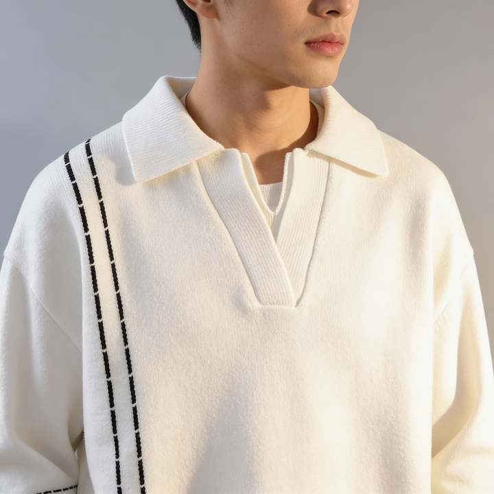 Men's Collared Sweater - Stylish and Comfortable Knitwear