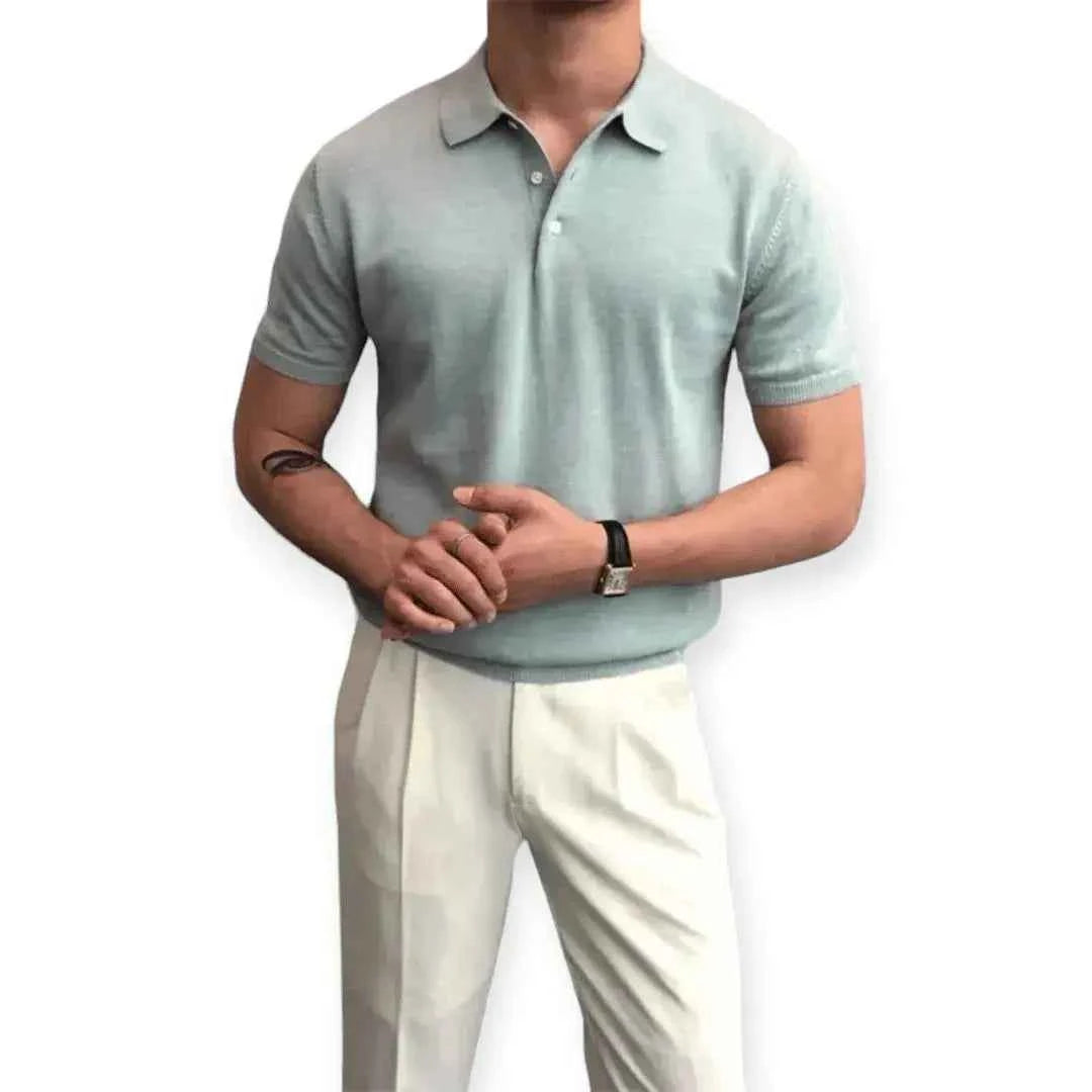 Men's Comfort Polo Shirt Light Blue