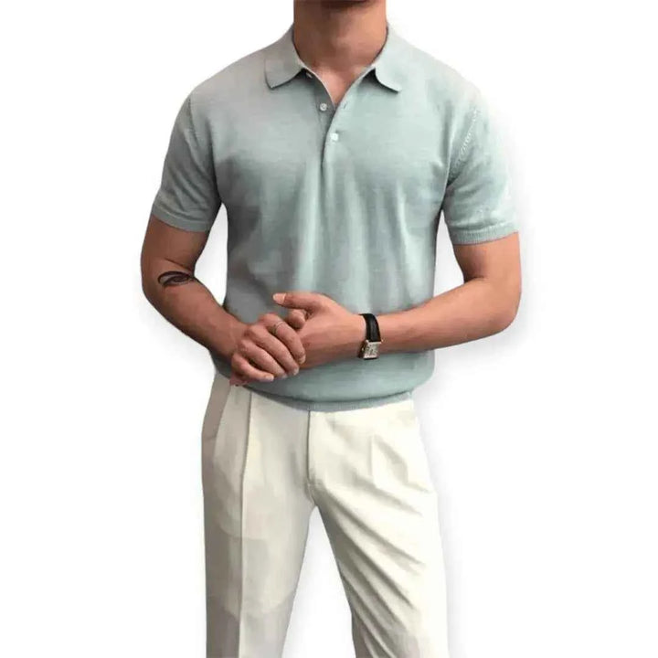 Men's Comfort Polo Shirt Light Blue