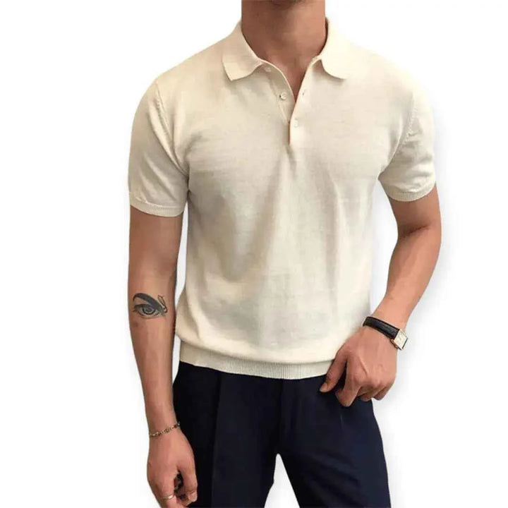 Men's Comfort Polo Shirt Cream