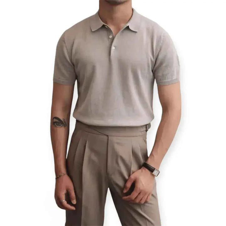Men's Comfort Polo Shirt Taupe