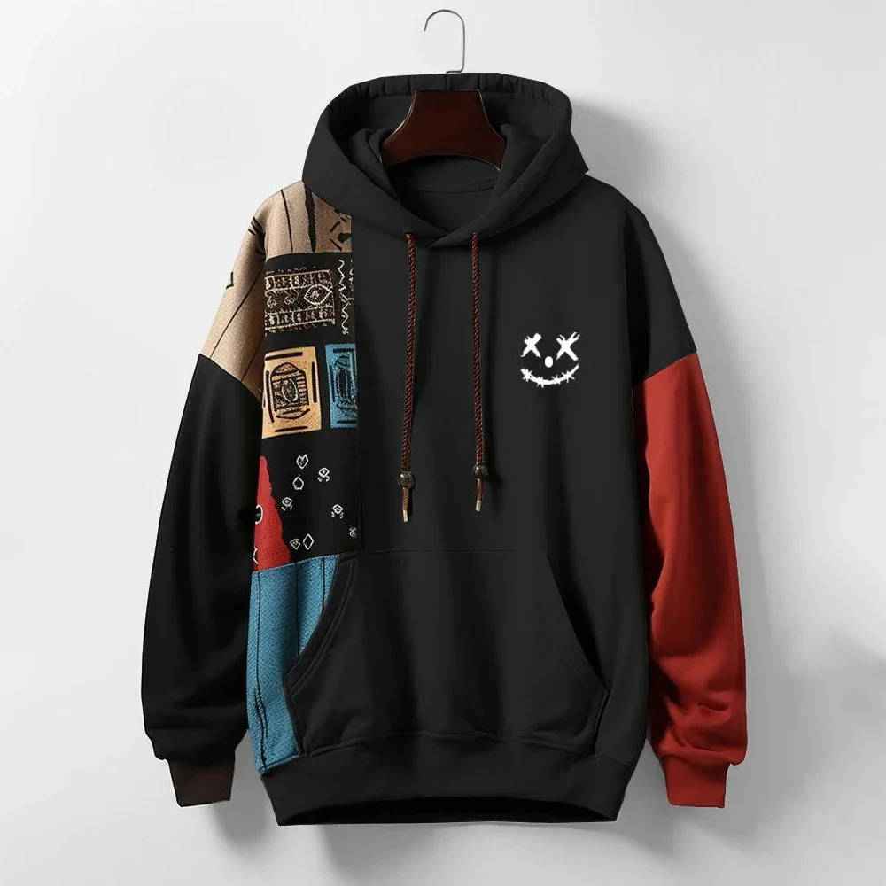 Men's Cool Streetwear Hoodies Black