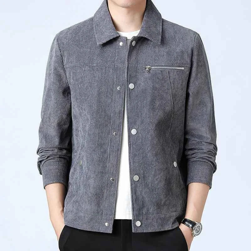 Men's Corduroy Harrington Jacket Gray