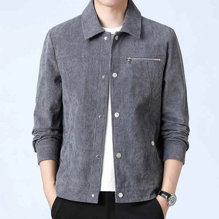 Men's Corduroy Harrington Jacket Gray