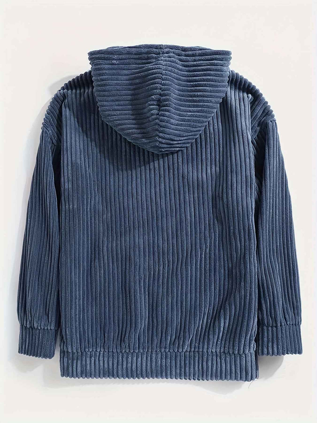 Men's Corduroy Hoodie Sweater – Relaxed Fit with Kangaroo Pocket