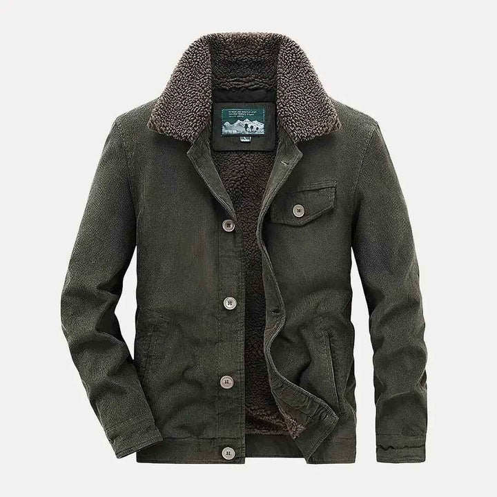 Men's Corduroy Jacket - Bronco Style Green