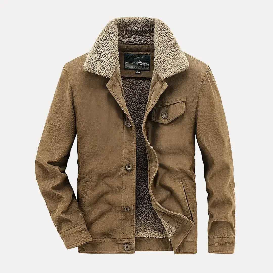Men's Corduroy Jacket - Bronco Style Khaki