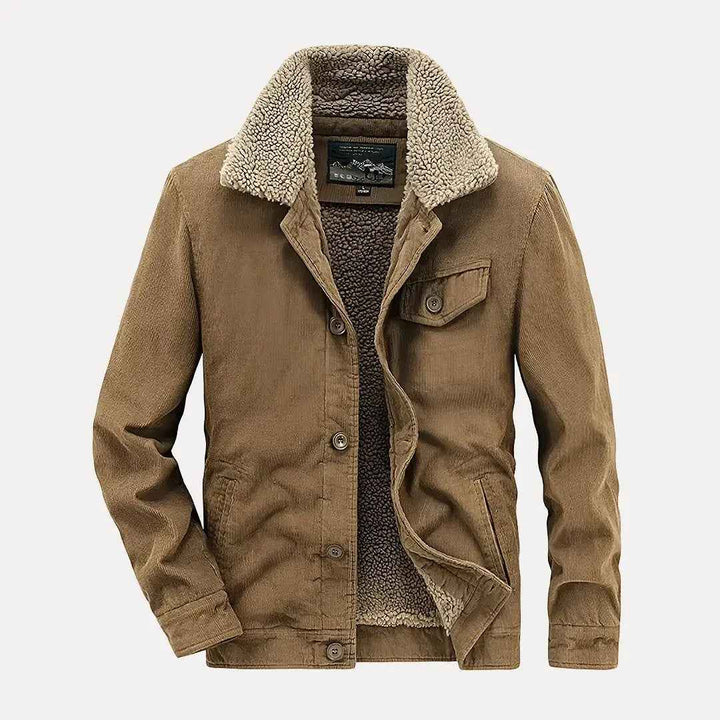 Men's Corduroy Jacket - Bronco Style Khaki