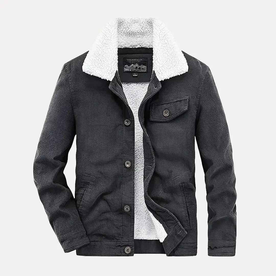 Men's Corduroy Jacket - Bronco Style Gray