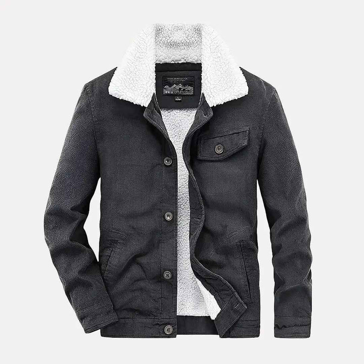 Men's Corduroy Jacket - Bronco Style Gray