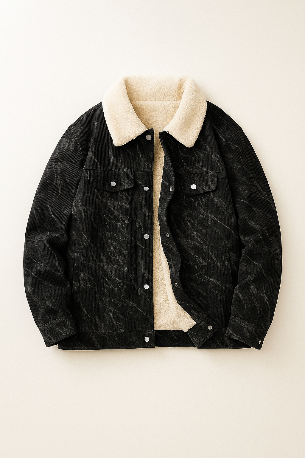 Men's Corduroy Jacket - Fairbank Style Black