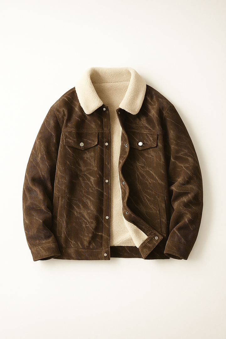 Men's Corduroy Jacket - Fairbank Style Brown