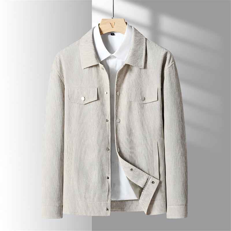 Men's Corduroy Jacket - Monterra Style Ivory