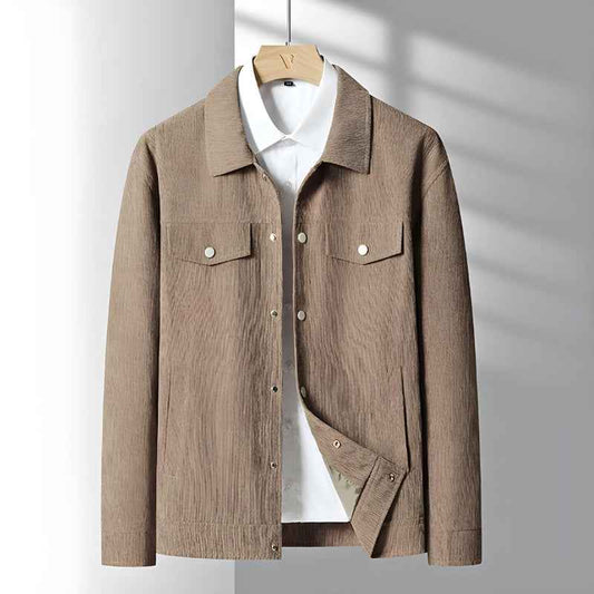 Men's Corduroy Jacket Winter Essential Outerwear Collection Coffee
