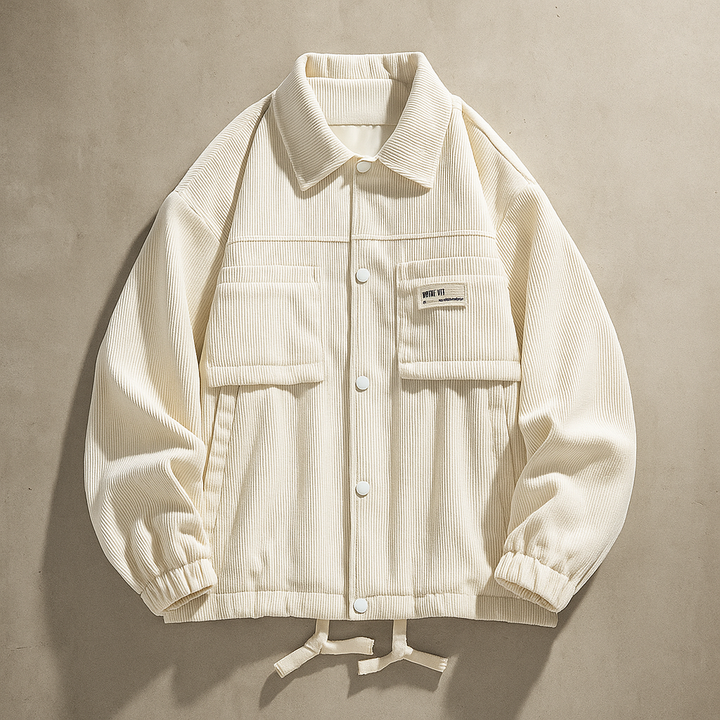 Men's Corduroy Jacket - Stylish and Comfortable Beige