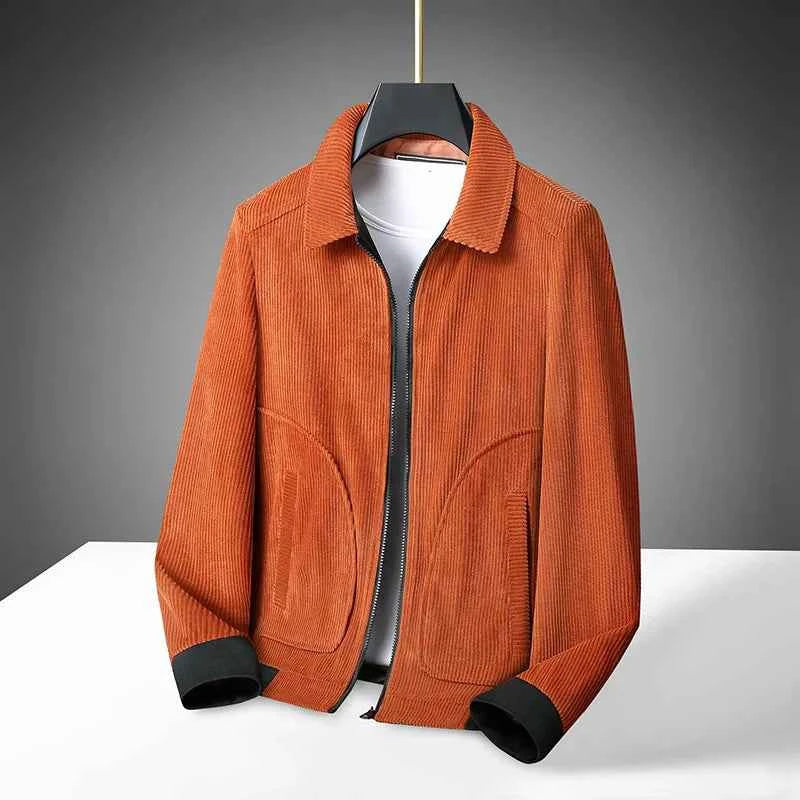 Men's Corduroy Jacket - Stylish and Comfortable Outerwear Rust
